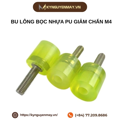 Bu lông bọc nhựa PU giảm chấn M4