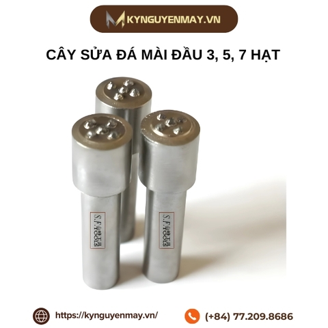 Cây sửa đá mài đầu gắn kim cương 3, 5, 7 hạt
