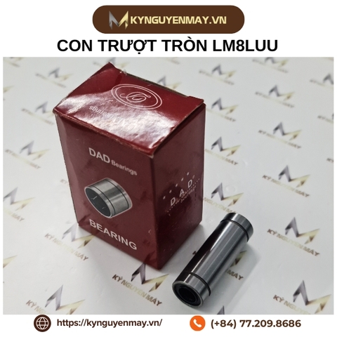Con trượt tròn loại dài LM8LUU (LM8LUU linear bushing)