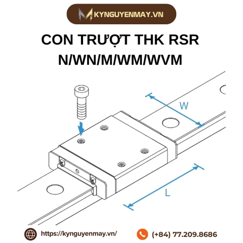 Con trượt THK RSR N/WN/M/WM/WVM