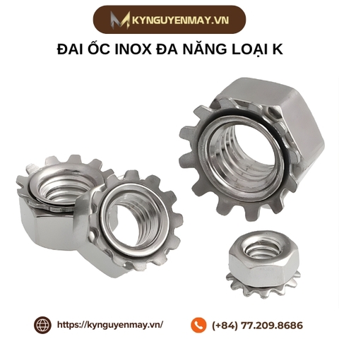 Đai ốc inox đa năng loại K