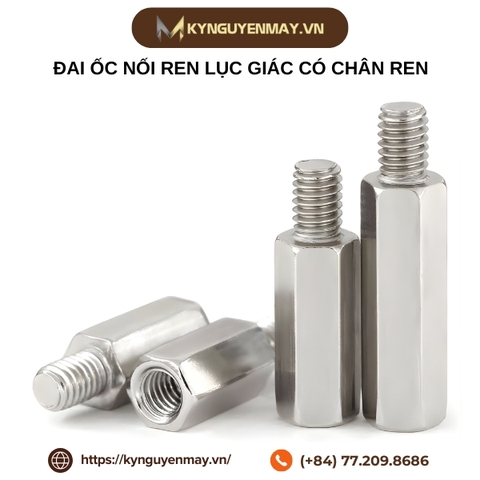 Đai ốc nối ren lục giác có chân ren M2, M2.5, M3, M4, M5, M6