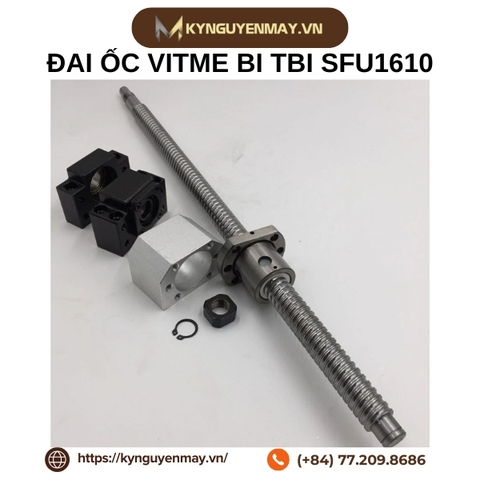 Đai ốc vitme bi TBI SFU1610 (đường kính trục 16mm và bước ren 10mm)