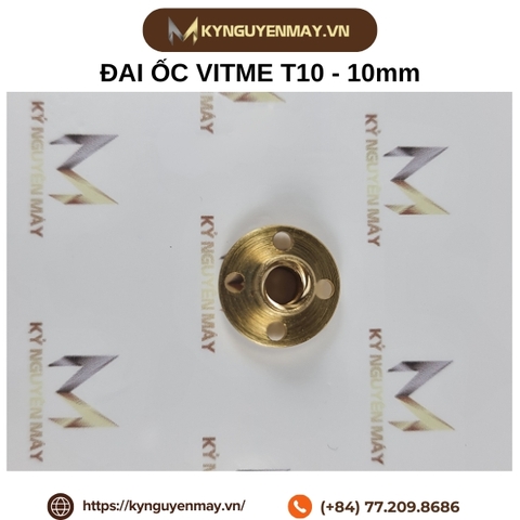 Đai ốc vitme T10 (Vitme 10mm) bước ren 1/2/4/5/8mm