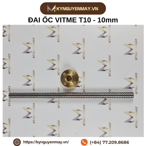 Đai ốc vitme T10 (Vitme 10mm) bước ren 1/2/4/5/8mm