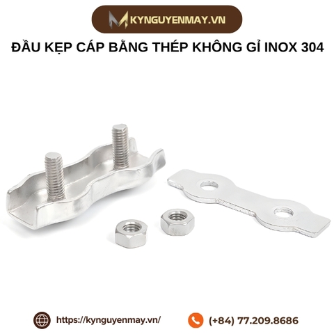 Đầu kẹp cáp bằng thép không gỉ inox 304