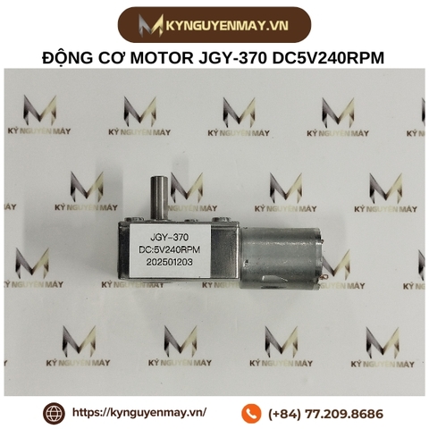 Động cơ DC hộp số giảm tốc trục vít JGY-370 DC6V / DC12V / DC24V