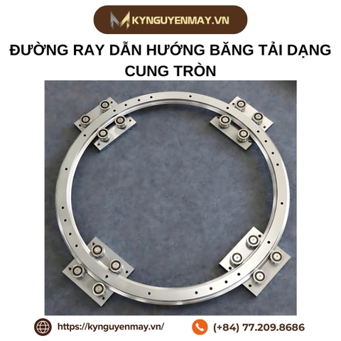 Thanh đường ray con trượt dẫn hướng băng tải dạng cung tròn