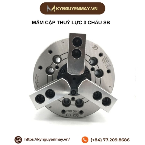 Mâm cặp thuỷ lực 3 chấu SB
