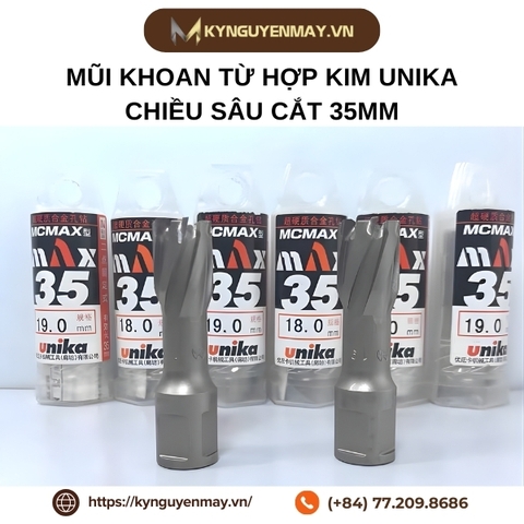 Mũi khoan từ hợp kim UNIKA chiều sâu cắt 35mm