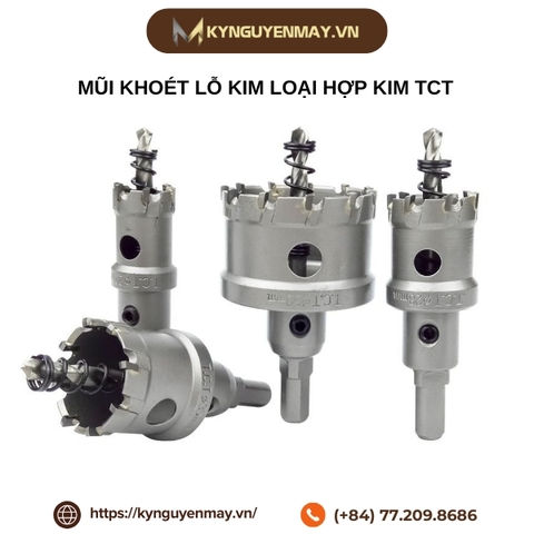 Mũi khoét lỗ kim loại hợp kim TCT