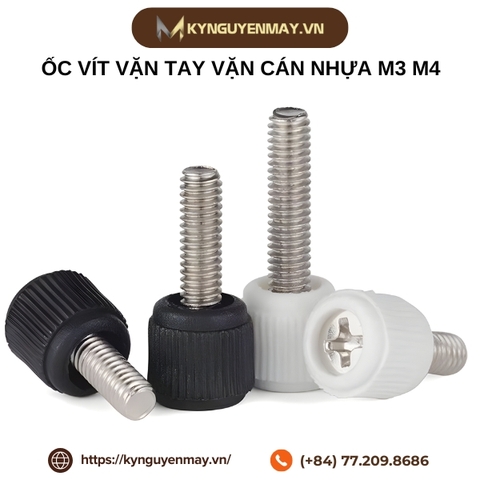Ốc vít vặn tay vặn cán nhựa M3 M4