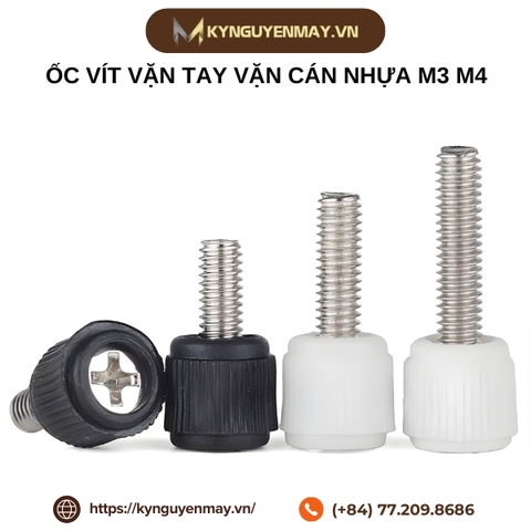 Ốc vít vặn tay vặn cán nhựa M3 M4