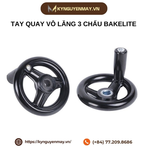 Tay quay vô lăng 3 chấu Bakelite