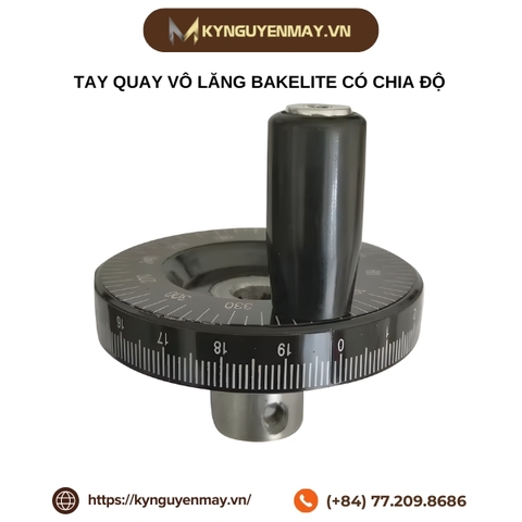 Tay quay vô lăng bakelite có chia độ