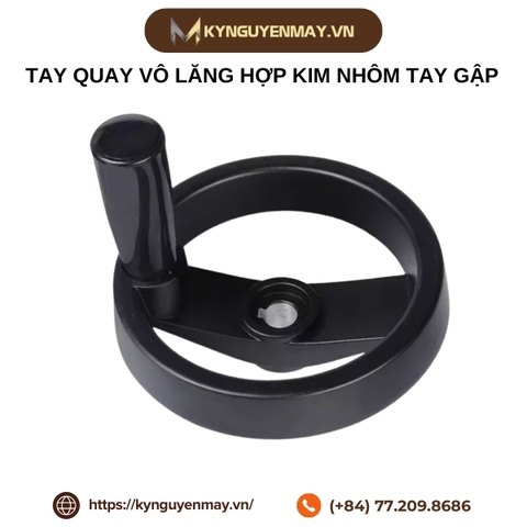 Tay quay vô lăng hợp kim nhôm tay gập
