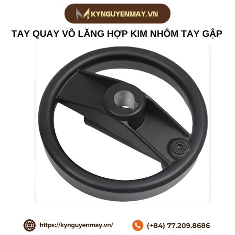 Tay quay vô lăng hợp kim nhôm tay gập