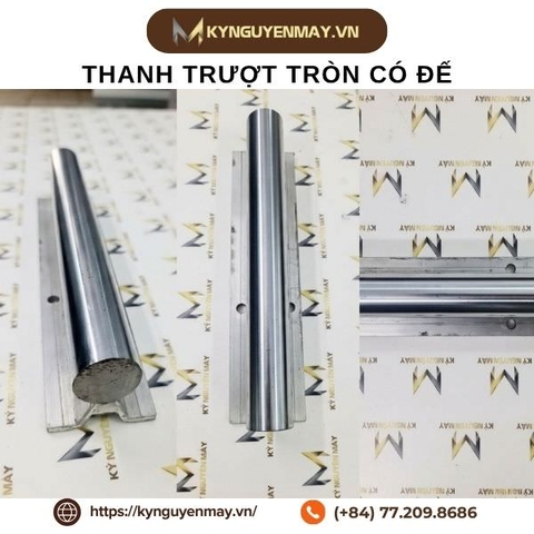 Thanh trượt tròn có đế SB Φ20 Φ25 Φ20 Φ30 Φ35