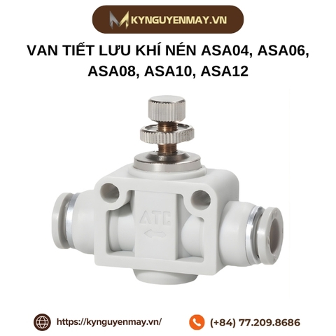 Van tiết lưu khí nén ASA04, ASA06, ASA08, ASA10, ASA12