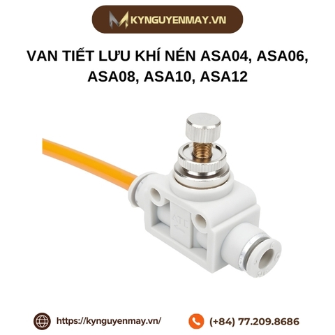 Van tiết lưu khí nén ASA04, ASA06, ASA08, ASA10, ASA12