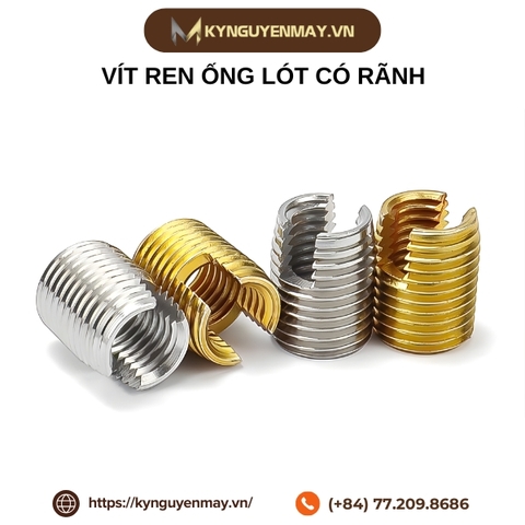 Vít ren ống lót có rãnh