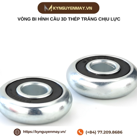 Vòng bi hình cầu 3D thép trắng chịu lực