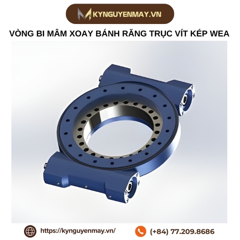 Vòng bi mâm xoay bánh răng trục vít kép Tubor kiểu WEA