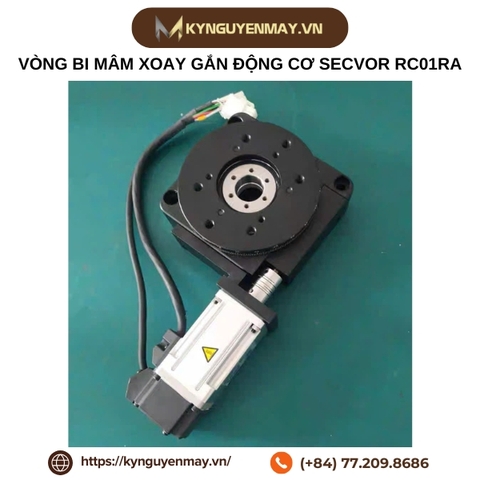 Vòng bi mâm xoay gắn động cơ secvor RC01RA