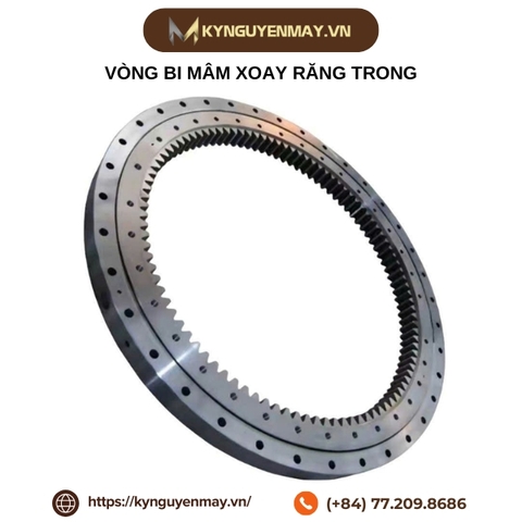 Vòng bi mâm xoay răng trong