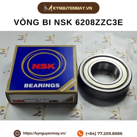 Vòng bi cầu NSK 6208ZZC3E
