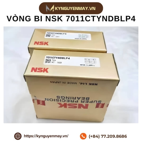 Vòng bi NSK 7011CTYNDBLP4 (Angular Ball Bearing 55x90x18mm)