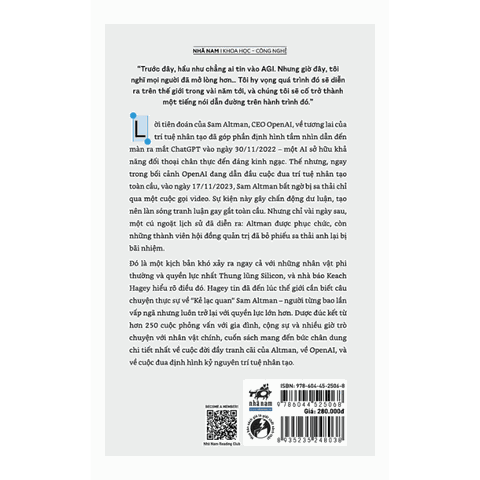 Kẻ Lạc Quan: Sam Altman, OpenAi và Cuộc Đua Kiến Tạo Tương Lai