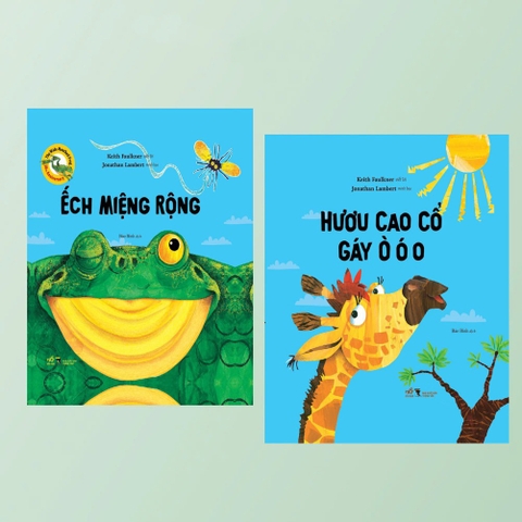 Combo Sách Ếch Miệng Rộng và Hươu Cao Cổ