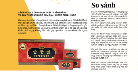 PHÂN BIỆT AN CUNG NGƯU HOÀNG VIÊN IKSU THẬT - CHÍNH HÀNG VÀ AN CUNG NGƯU HOÀNG VIÊN IKSU GIẢ - KHÔNG CHÍNH HÃNG