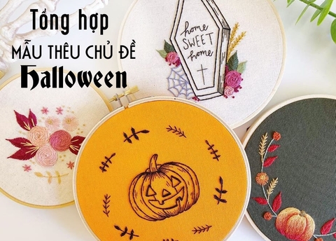 Tổng hợp những mẫu thêu chủ đề Halloween (có mẫu in)