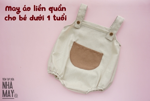 Hướng dẫn may áo liền quần cho bé yêu