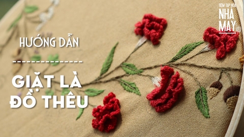 Hướng dẫn giặt là đồ thêu