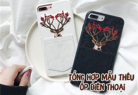 Tổng hợp mẫu thêu ốp điện thoại