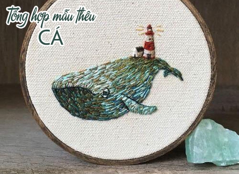 Tổng hợp mẫu thêu cá