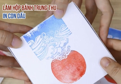 Hướng dẫn làm hộp bánh trung thu in con dấu cao su