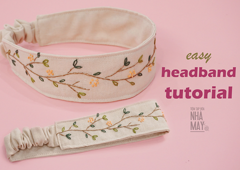 HƯỚNG DẪN LÀM BĂNG ĐÔ THÊU HOA ĐƠN GIẢN ĐIỆU ĐÀ