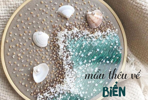Tổng hợp các mẫu thêu về biển