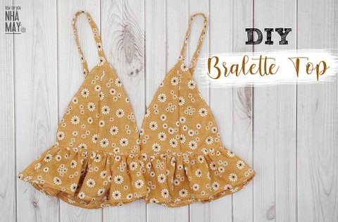 Hướng dẫn may áo bra mùa hè từ vải hoa (có mẫu rập)