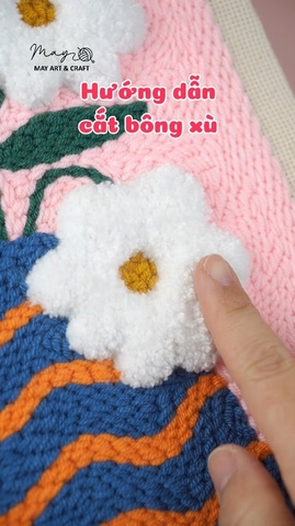 Hướng dẫn cắt bông xù Punch Needle