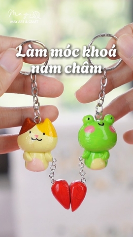Hướng dẫn làm đất sét nung đặt nam châm vào mô hình