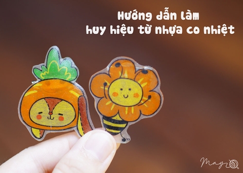 Hướng dẫn làm huy hiệu từ nhựa co nhiệt (theo sách có mẫu in)
