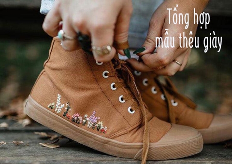 Tổng hợp những mẫu thêu giày đơn giản