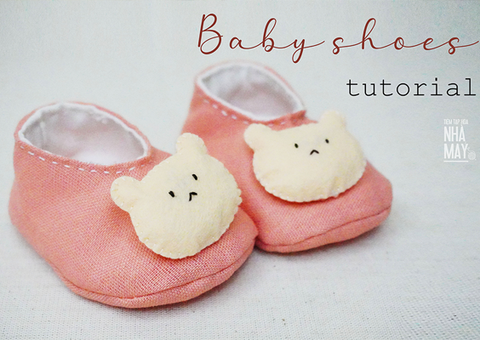 8 BƯỚC MAY VÀ TRANG TRÍ GIÀY VẢI CHO BÉ