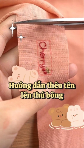 Hướng dẫn thêu tên lên thú bông