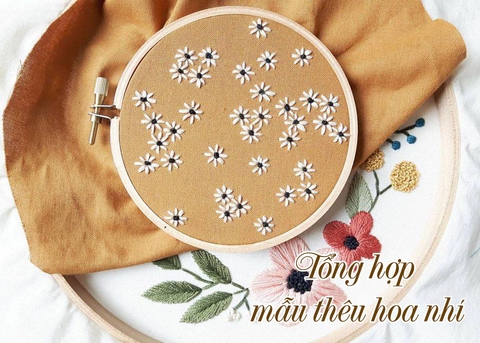 Tổng hợp mẫu thêu hoa nhí